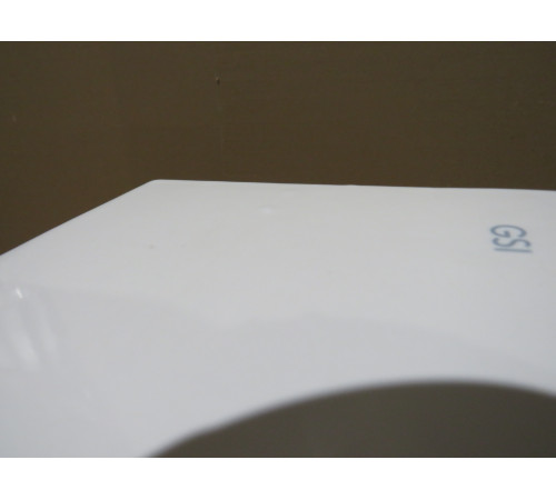 Раковина накладная/подвесная GSI Kube X 600х370 мм с 1 отверстием под смеситель белая 9454111_УЦ