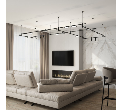 Esthetic Magnetic Трековый светильник 10W 3000K (чёрный) 85125/01