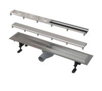 Лоток душевой Alca APZ13-DOUBLE9 950 мм с решеткой DOUBLE нержавеющая сталь APZ13-DOUBLE9-950