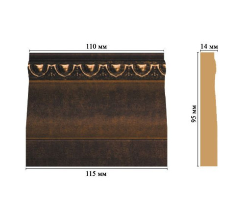 Основание DECOMASTER D204-56 115х95х14 мм D204-56