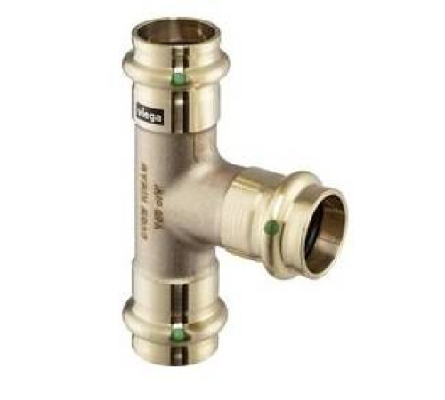 Тройник Viega Sanpress 35x28x35 мм бронза 2218 118341