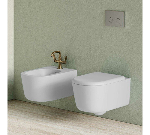 Унитаз подвесной безободковый Globo Lalita 540x360 мм белый глянцевый LTS02BI