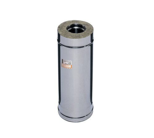 Труба сэндвич Ferrum 0,5 м Ф150/250 мм (AISI 430/0,8 мм + нерж) Аf3936