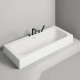 Ванна встраиваемая на ножках Salini Orlanda Axis 180х80х60 см UpDown S-Stone белый матовый 103322M