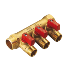 Коллектор Tiemme NINO 3/4 НР/ВР 2 выхода 1/2x16 Eurocone 1820002