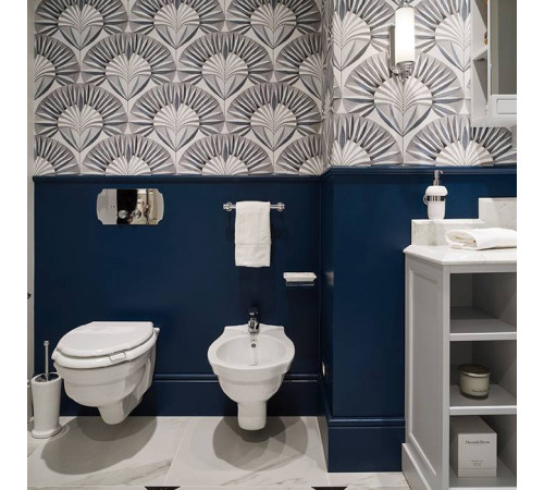 Биде подвесное Devon&Devon Westminster 35х36 см 1 отверстие белый IBBID1FSWES