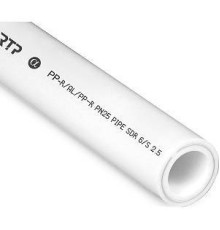 Труба полипропиленовая VALTEC армированная алюминием PN25 20x3.4 мм 4 м белая 14365