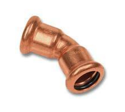 Отвод 45° медный пресс SANHA-Press 28 мм ВПр-ВПр 1604128