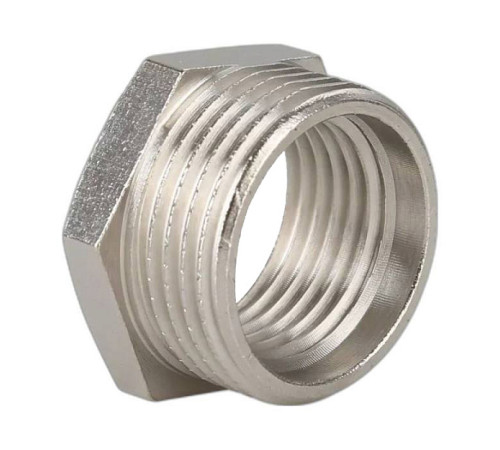 Футорка Gappo 1 НР х 3/4 ВР латунь никелированная G2219