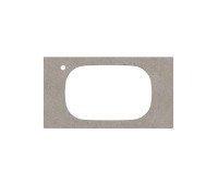 Столешница Kerama Marazzi Magica Риккарди 90 см для встраиваемых раковин 1 отверстие серый матовый MA.2.1.SG519920R\90