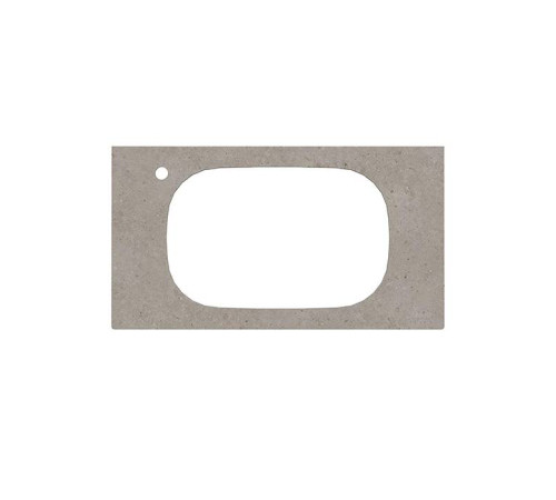 Столешница Kerama Marazzi Magica Риккарди 90 см для встраиваемых раковин 1 отверстие серый матовый MA.2.1.SG519920R\90
