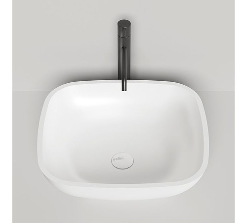 Раковина накладная Salini Gloria 49.5х44.5х15 см S-Stone белая матовая 1102208M