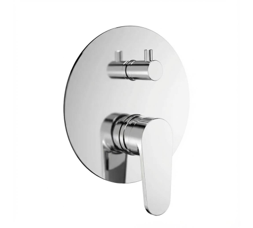 Смеситель встраиваемый AquaMoon Novara на 2 потребителя с внутренней частью хром AQM8814CR