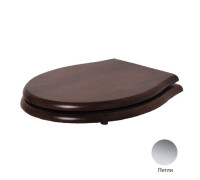 Сиденье для унитаза Azzurra Jubilaeum массив ореха микролифт орех/хром 1800NM/F noce/cr