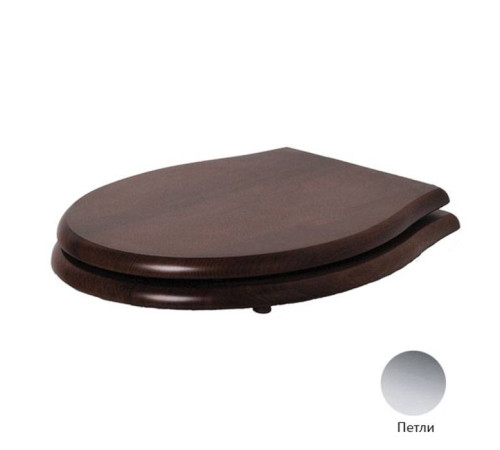 Сиденье для унитаза Azzurra Jubilaeum массив ореха микролифт орех/хром 1800NM/F noce/cr