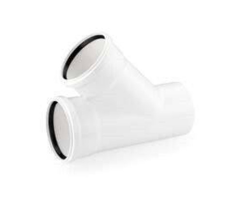 Тройник REHAU RAUPIANO Plus 45° 200/160 мм 11231171001