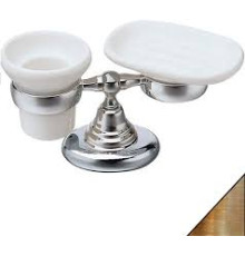 Набор аксессуаров Art&Max CA 772.92 мыльница и стакан керамика бронза CA77292