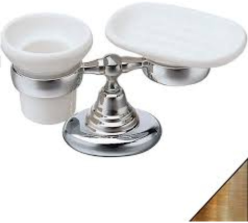 Набор аксессуаров Art&Max CA 772.92 мыльница и стакан керамика бронза CA77292