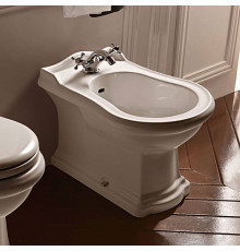 Биде напольное Kerasan Retro 61х39 см приставное BTW 1 отверстие 102201*1