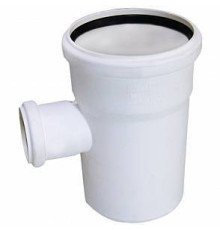 Тройник канализационный REHAU RAUPIANO Plus 87° 110/75 мм 11213441001