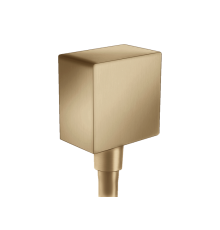 Шланговое подсоединение Hansgrohe FixFit Square шлифованная бронза 26455140