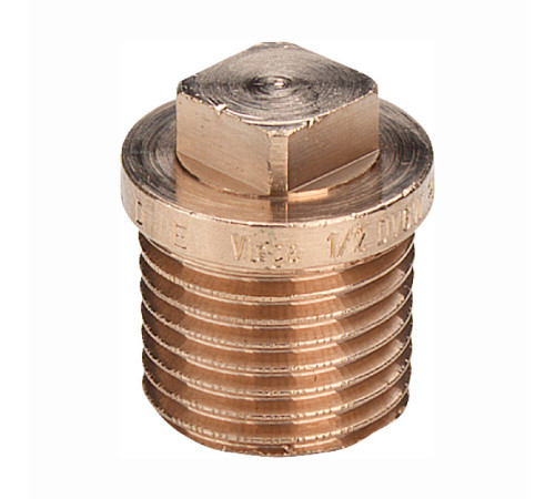 Заглушка Viega Sanpress 1 НР бронза квадратная 320294