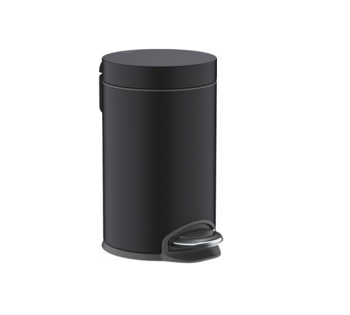 Корзина для мусора Hansgrohe AddStoris 170х170х265 мм черный матовый 41775670