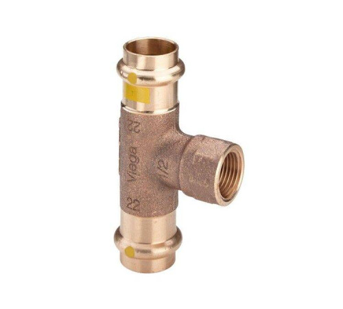 Тройник Viega Profipress G с SC-Contur 22x1/2x22 мм 352721