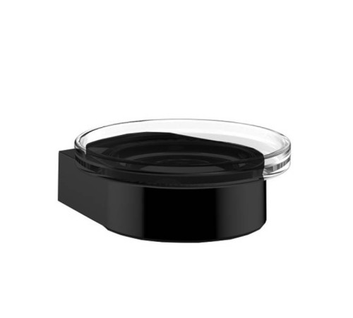 Мыльница подвесная Emco Flow стеклянная черный 2730 133 00