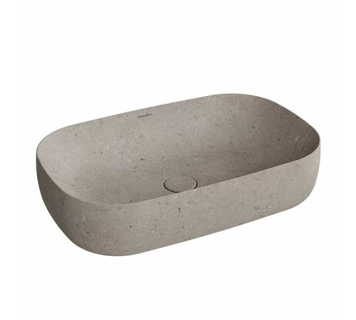 Раковина накладная Kerama Marazzi Magica 64.5х42 см без отверстия серый камень MA.wb.65\STG