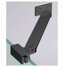 Угловой кронштейн Novellini 45 см для боковых стенок черный матовый R80LOU450-H