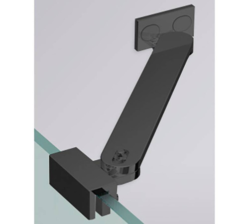 Угловой кронштейн Novellini 45 см для боковых стенок черный матовый R80LOU450-H
