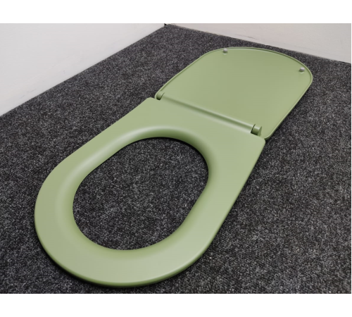 Сиденье для унитаза Kerasan Nolita SLIM быстросъемное Verde петли хром 539111