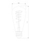 Филаментная светодиодная лампа Dimmable ST64 5W 2700K E27 тонированная BLE2746