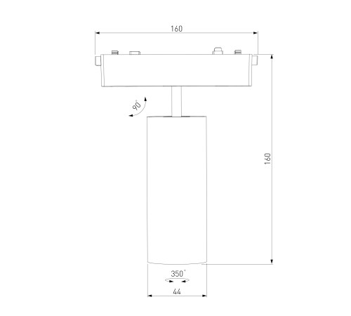Трековый светильник 9W 4000K Arcos Flat Magnetic 85095/01