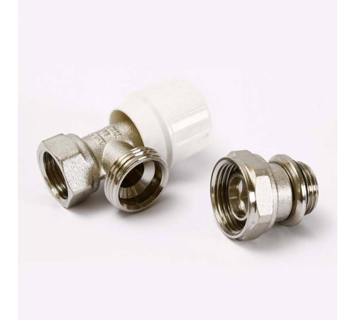 Вентиль ручной Uni-Fitt угловой 1/2 быстрого монтажа никелированный 156N2000