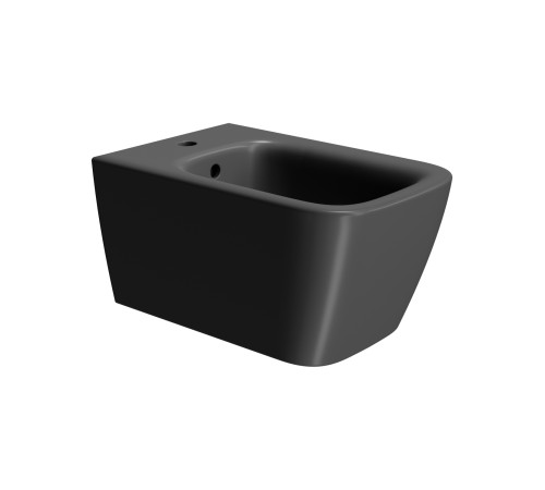 Биде подвесное GSI Nubes 550 х 350 мм черный матовый Ardesia с крепежом 9665FR2126