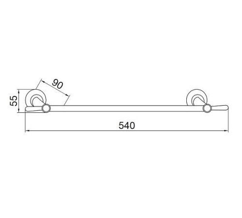 Полотенцедержатель подвесной Boheme Chiaro золото 10502
