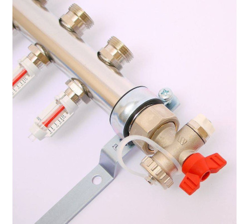 Коллекторная группа REHAU HKV-D 1 x 3/4 4 выхода 208041