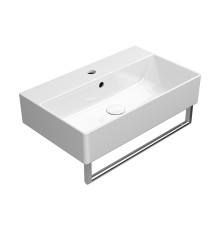 Раковина накладная/подвесная GSI Kube X 600х370 мм с 1 отверстием под смеситель белая 9454111_УЦ