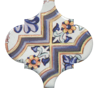 Декор Kerama Marazzi Арабески Майолика орнамент 6.5х6.5 см OP/A161/65000