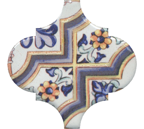 Декор Kerama Marazzi Арабески Майолика орнамент 6.5х6.5 см OP/A161/65000