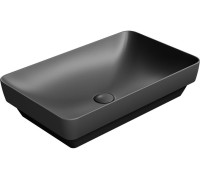 Раковина накладная GSI Pura 600х380 мм без отверстия под смеситель Ardesia 883726