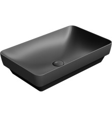 Раковина накладная GSI Pura 600х380 мм без отверстия под смеситель Ardesia 883726