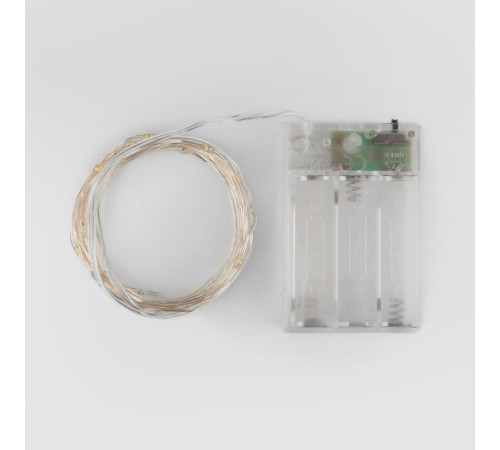 Гирлянда нить quotРосаquot белый на батарейках 3м IP20 400-006 белый 3м IP20