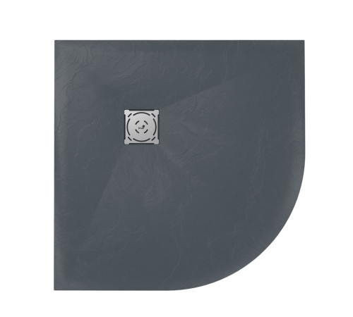 Душевой поддон полукруглый RGW ST/R-G 900x900 мм графит искусственный камень 16153099-02