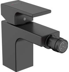 Смеситель для биде однорычажный Hansgrohe Vernis Shape со сливным гарнитуром черный матовый 71211670