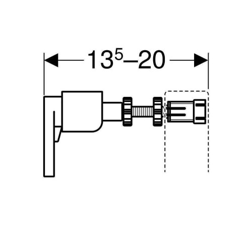 Комплект крепления к стене Geberit Duofix для отдельного монтажа 2 шт. 111.815.00.1