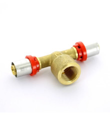 Тройник пресс Tiemme 16х1/2х16 1650031