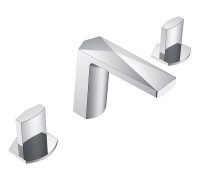 Смеситель для раковины Boheme Venturo врезной на 3 отверстия Ice хром глянцевый 150-CR-ICE